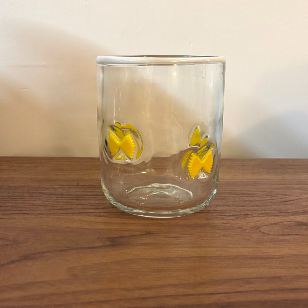 NIB Anthropologie Beaded Icon Juice Glass in Bow Tie Pasta - Picture 3 of 5